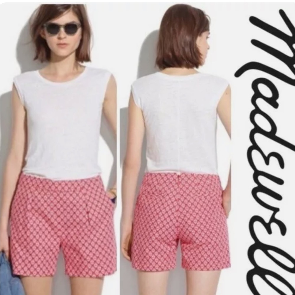 Madewell Tulip Tree Print Mid Rise Short - Picture 3 of 5